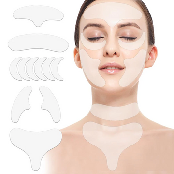 Adesivo de Silicone Antirrugas e Linhas de Expressão