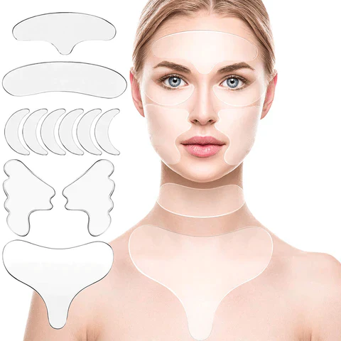 Adesivo de Silicone Antirrugas e Linhas de Expressão
