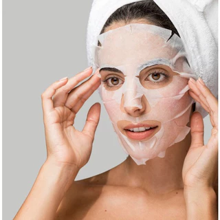 Máscara Facial de Compressão Descartável 24 un. (Algodão) - Pague menos levando 2 ou 3 pacotes